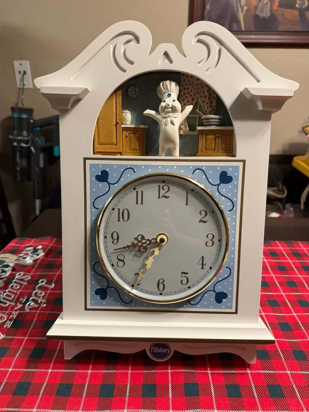 Vintage Pillsbury Doughboy Kitchen Mantel Clock